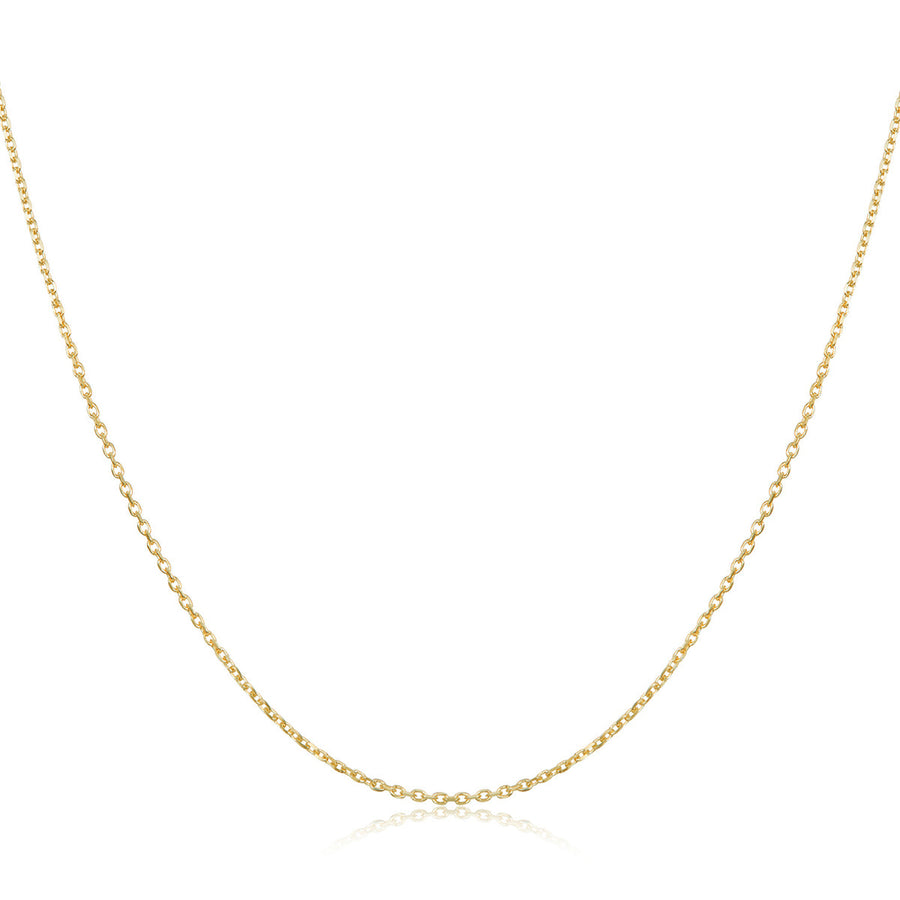 925 Sterling Silver Gold Plated 40cm Necklace for Women