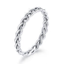 925 Sterling Silver Oxidized 0.20cm Ring Size 9 for Women