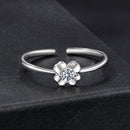 925 Sterling Silver Moissanite Ring Size E for Women