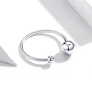 S925 Sterling Silver Plated Platinum Ring
