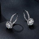 925 Sterling Silver Moissanite 6.5 Carat Earrings for Women