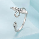925 Sterling Silver Oxidized Silver Pavé Setting CZ Rings for Women