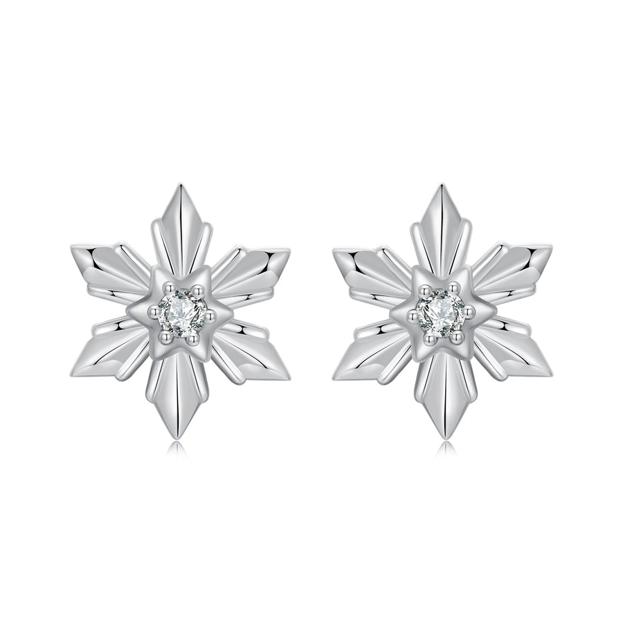 925 Sterling Silver Earrings with Pavé Setting CZ in Oxidized Finish