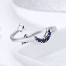 925 Sterling Silver Adjustable Ring, 0.2cm Width, Size 1.1*0.7cm, Women