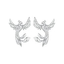 925 Sterling Silver Plated White Gold Earrings for Women