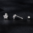 925 Sterling Silver Moissanite Stud Earrings 5mm for Women