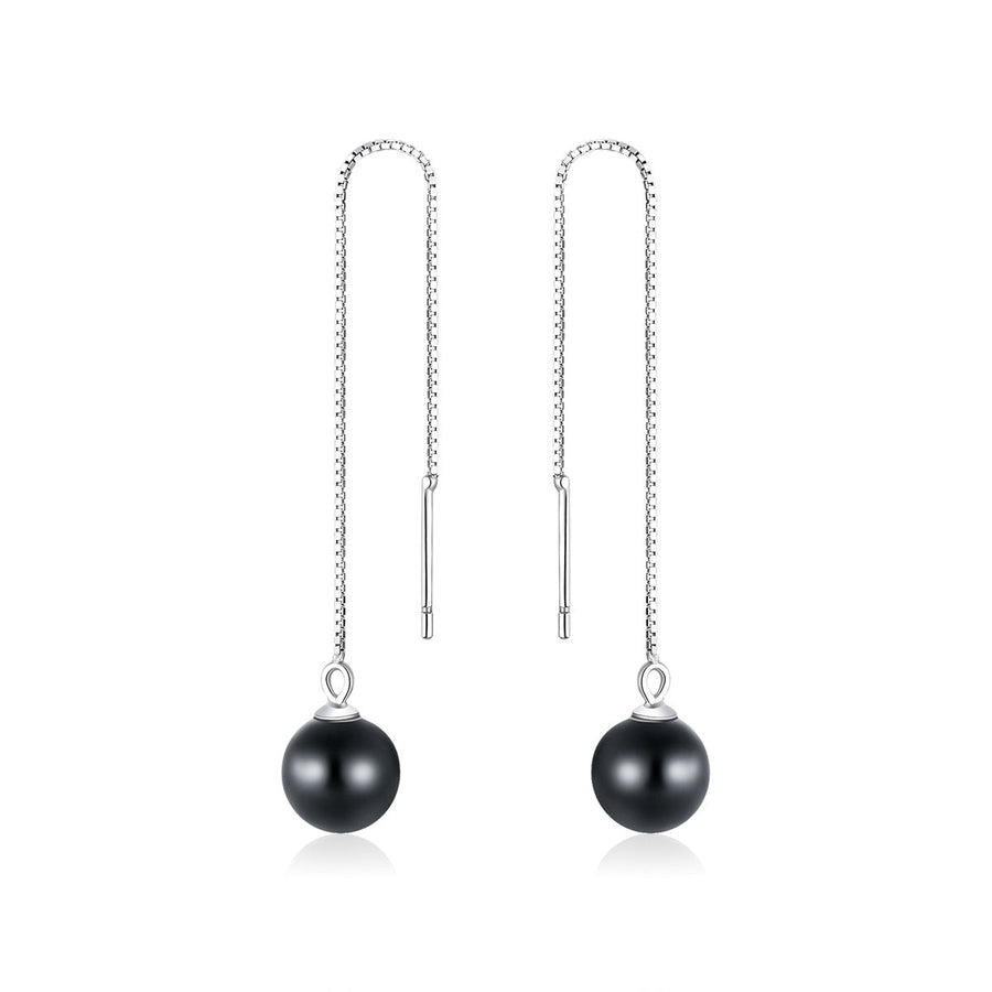 925 Sterling Silver Earrings with Quality Shell Pearl for Women