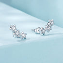 925 Sterling Silver Pavé Setting CZ Earrings for Women