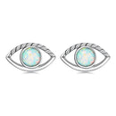 925 Sterling Silver Translucent Opal Earrings for Women