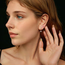 925 Sterling Silver 0.5 Carat Moissanite Earrings for Women