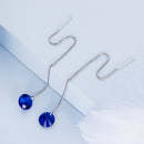 925 Sterling Silver Earrings with 0.8cm Main Stone and CZ for Women