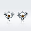 925 Sterling Silver Earrings 1.1*1.2cm for Women