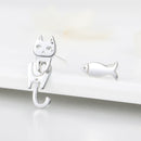 925 Sterling Silver Earrings with Platinum Plating for Women