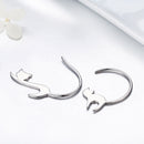 925 Sterling Silver Earrings for Women - 3*2.5cm, Platinum Plated