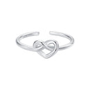 925 Sterling Silver & Plated White Gold 1.6mm Ring for Women