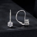 925 Sterling Silver 0.5 Carat Moissanite Earrings for Women