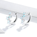 925 Sterling Silver Earrings with Translucent Opal