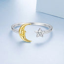 925 Sterling Silver & Gold Plated Pavé Set CZ Ring for Women