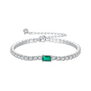 925 Sterling Silver 145+65mm Pavé Setting CZ Bracelet