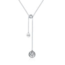 925 Sterling Silver Necklace 42CM Length with 9.5CM Pendant for Women