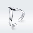 925 Sterling Silver Ring with Platinum Plating - 0.3cm Width - Unisex