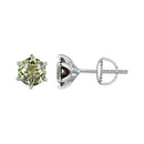 925 Sterling Silver Moissanite 1.00 Carat Earrings Size 7.0mm for Women