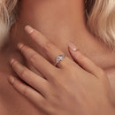 925 Sterling Silver Opal Nanometer Stone Ring Size 6.0 for Women