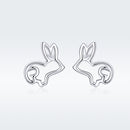 S925 Sterling Silver Plated Platinum Earrings