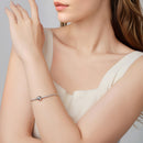925 Sterling Silver Bracelet 17cm with Oxidized Finish