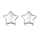 S925 Sterling Silver Earrings with Plated Platinum Finish for Women