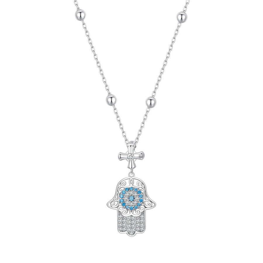 925 Sterling Silver Necklace with Pavé Setting CZ - 400mm Length
