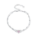 S925 Sterling Silver Pavé CZ Plated Bracelet for Women