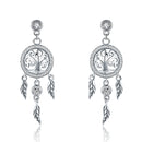 925 Sterling Silver Oxidized Pavé Setting CZ Earrings