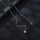 925 Sterling Silver 0.6 Carat Moissanite Pendant Necklace for Women