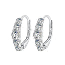 925 Sterling Silver Moissanite Earrings 13*4mm for Women