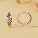 925 Sterling Silver Oxidized Earrings 12*5mm