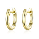 925 Sterling Silver Plated Black Gold Earrings for Women