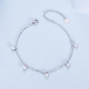 925 Sterling Silver Plated Platinum CZ Bracelet for Women