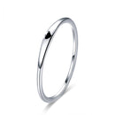 925 Sterling Silver Ring - Size 5.0, 2mm Width, S925 for Women