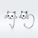 925 Sterling Silver Earrings with Pavé Setting and CZ Stones