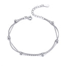 925 Sterling Silver Adjustable 19cm Bracelet for Women