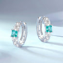 925 Sterling Silver Pavé Setting CZ Earrings for Women