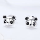 925 Sterling Silver Oxidized Enamel Earrings