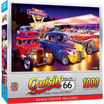 Cruisin' Route 66 - Friday Night Hot Rods 1000 Piece Jigsaw Puzzle