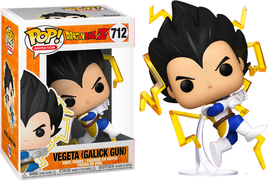 Funko POP! Dragon Ball Z - Vegeta (Galick Gun) Common Vinyl Figure #712 Chalice Exclusive [READ DESCRIPTION]