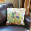 Set of 2 Easter Eggs with Bunny, Chicks and Willow Tree Throw Pillow Covers