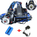Super Bright 9900000LM Rechargeable Headlamp LED Headlight Head Torch Flashlight