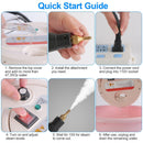 2500W Handheld High Temperature and Pressure Steamer Cleaner with 1400ML Tank 9 Accessories 6 Steam Levels for Dirt Grease Grout Tile Floor Couch Car