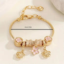 DIY bead bracelet, multi-element stainless steel copper alloy rhinestone fashion accessory