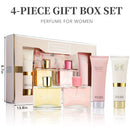 Women's Perfume & Body Lotion 4-Piece Gift Set | 2 Long-Lasting Fragrances, 3.4 oz Eau de Parfum & 4.1 oz Lotion | Ideal for Holidays, Dating, Daily Use & Parties